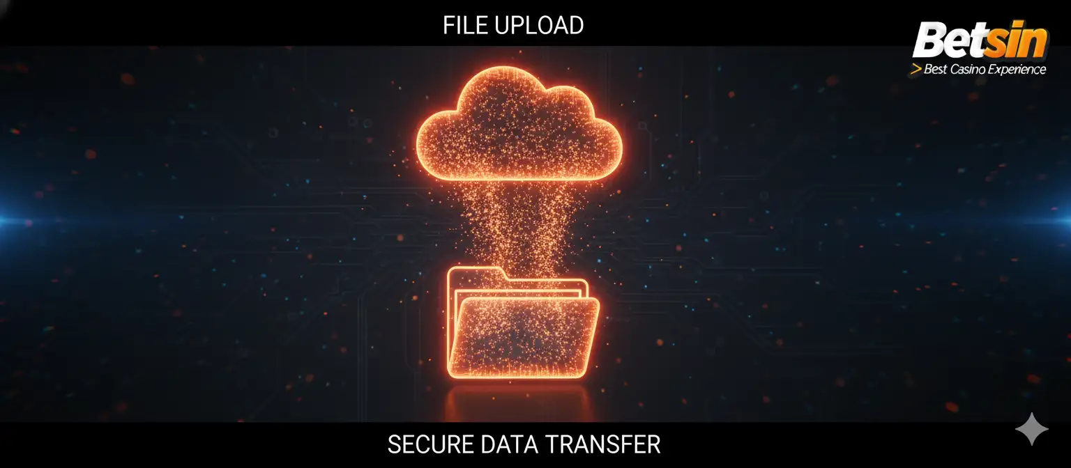 Secure Document Upload Process Visualization