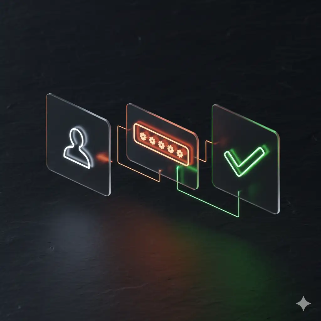 Görsel Rehber: 3 Adımlı Giriş Süreci (Kimlik -> Şifre -> Başarı)