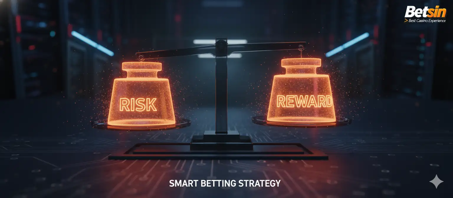 Risk vs Reward Strategy Balance Scale