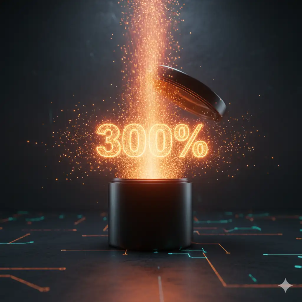 Betsin 300% Welcome Bonus Explosion Visualization